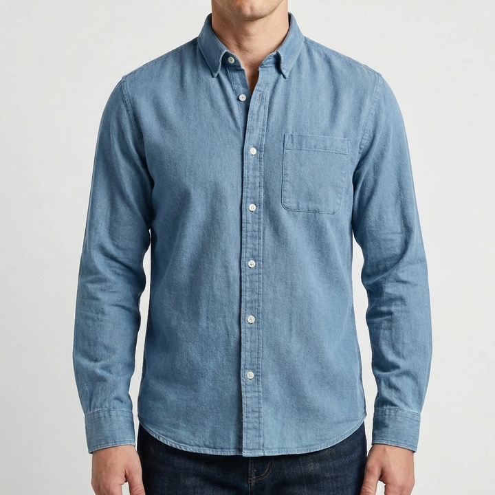 Long Sleeve Button-Up Casual Shirt