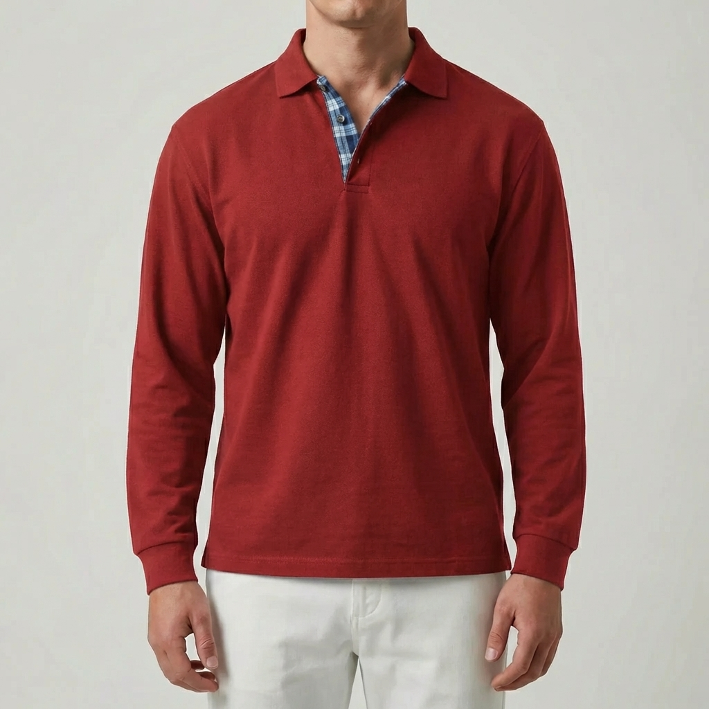 Long Sleeve Collar Sweater for Men