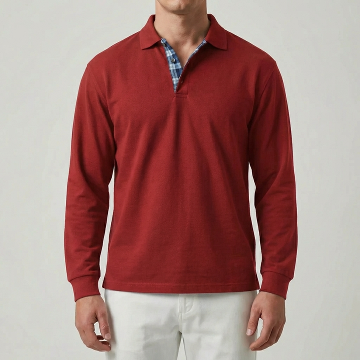 Long Sleeve Collar Sweater for Men