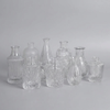 Embossed Clear Glass Vase Set
