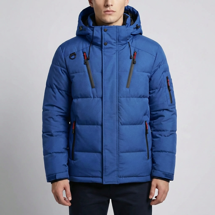 Insulated Hooded Winter Jacket for Men