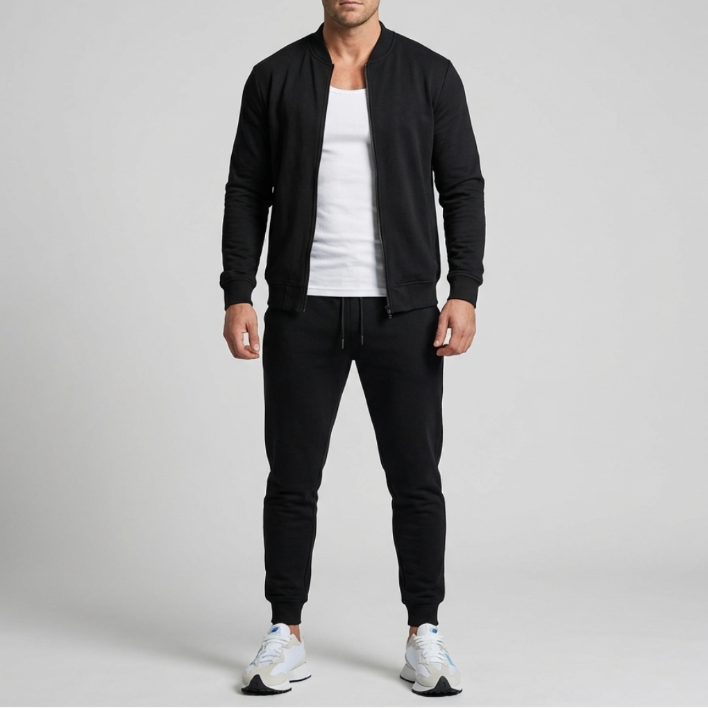 Men’s Zip-Up Jacket and Pants Set