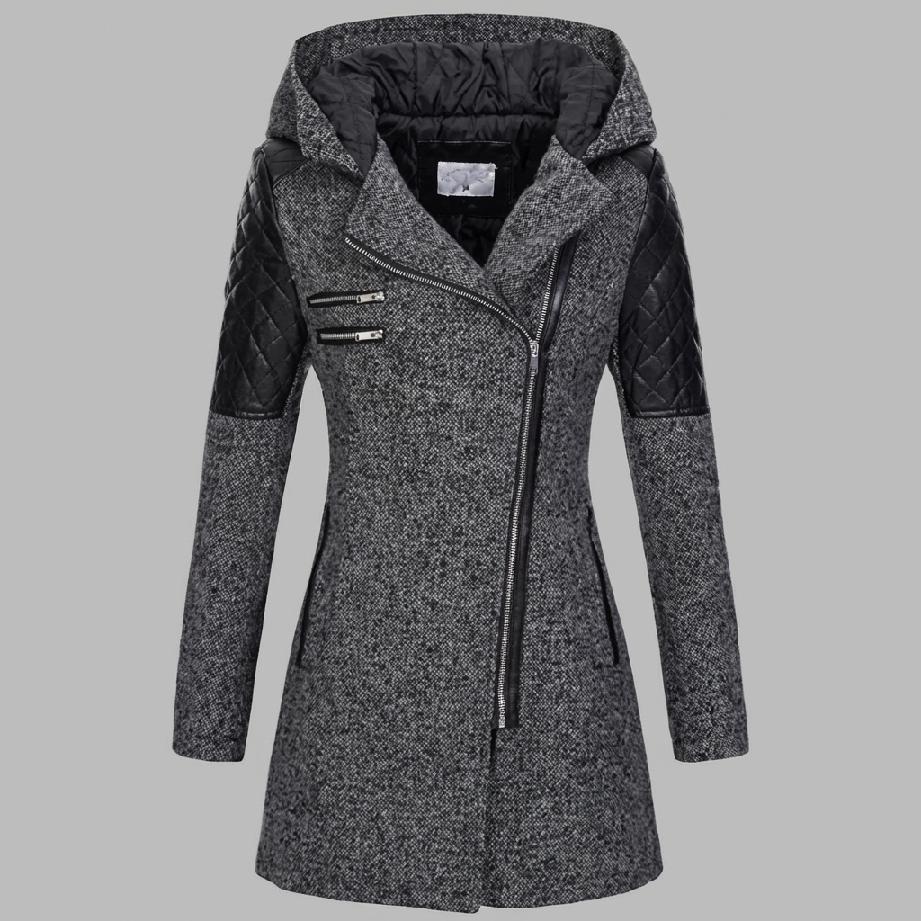 Long Winter Coat with Hood for Women