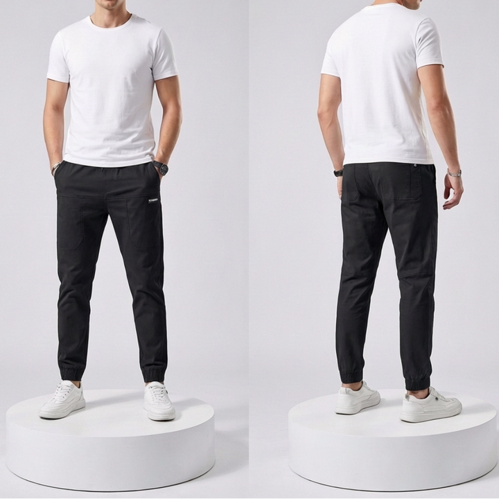 Elastic Cargo Pants for Men