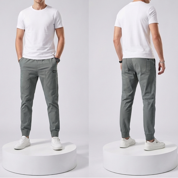 Elastic Cargo Pants for Men