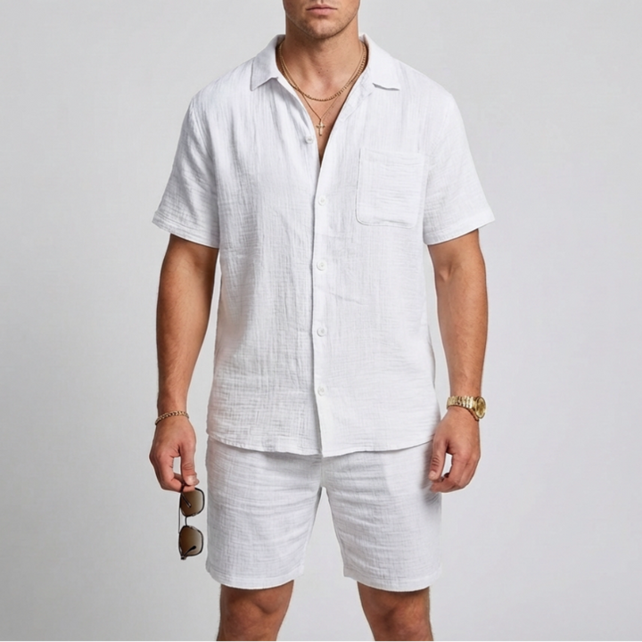 Two-Piece Men's Linen Set