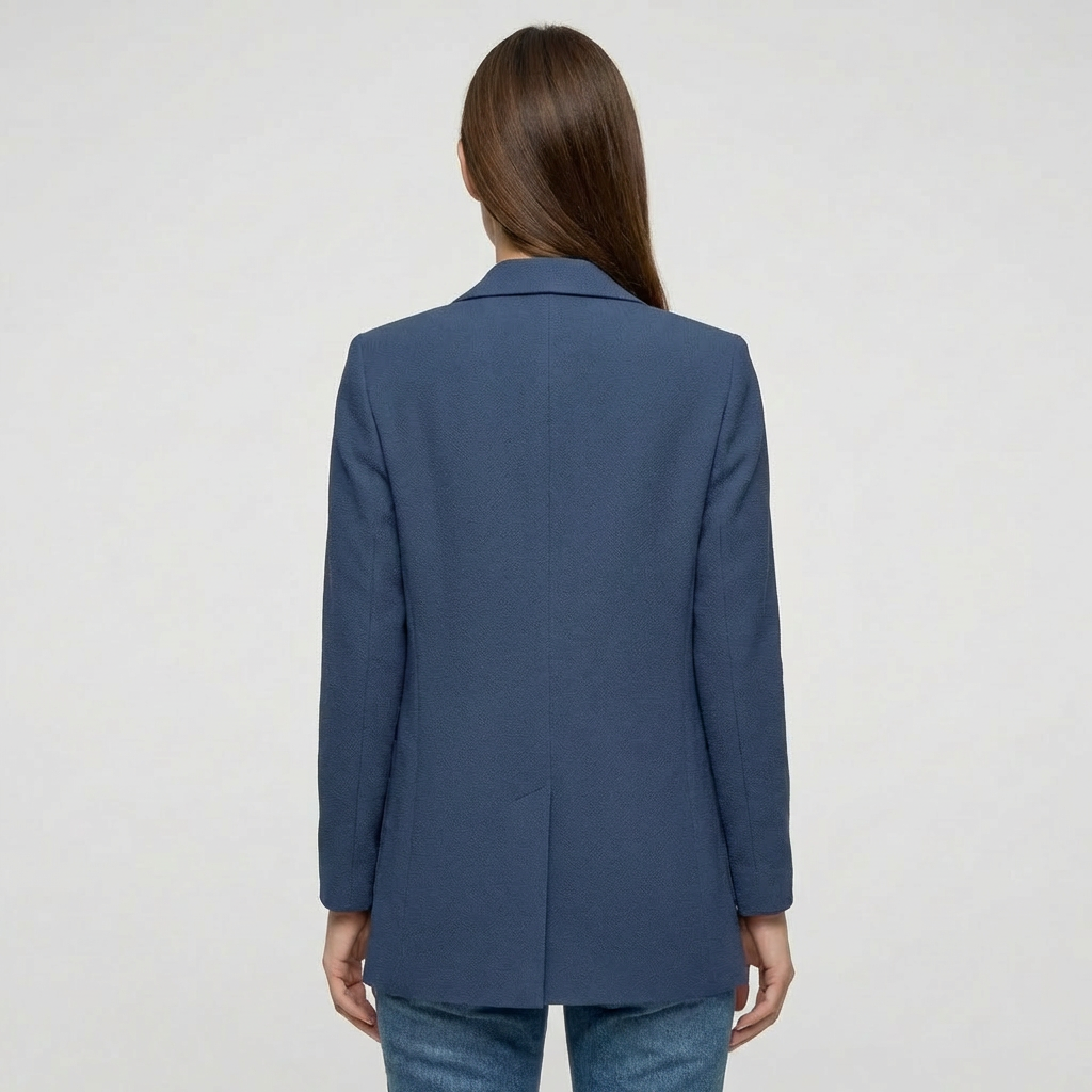 Veltona - Open-Front Women's Long Blazer