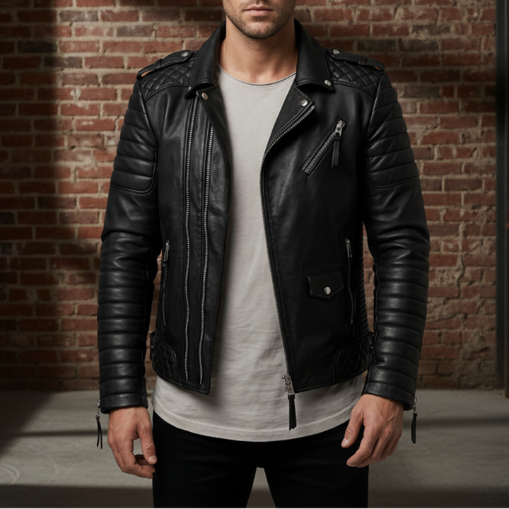 Timeless and Robust Leather Jacket for Men