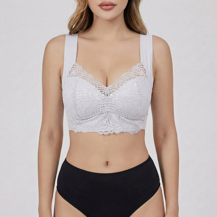 Wireless Lace Push-Up Bra