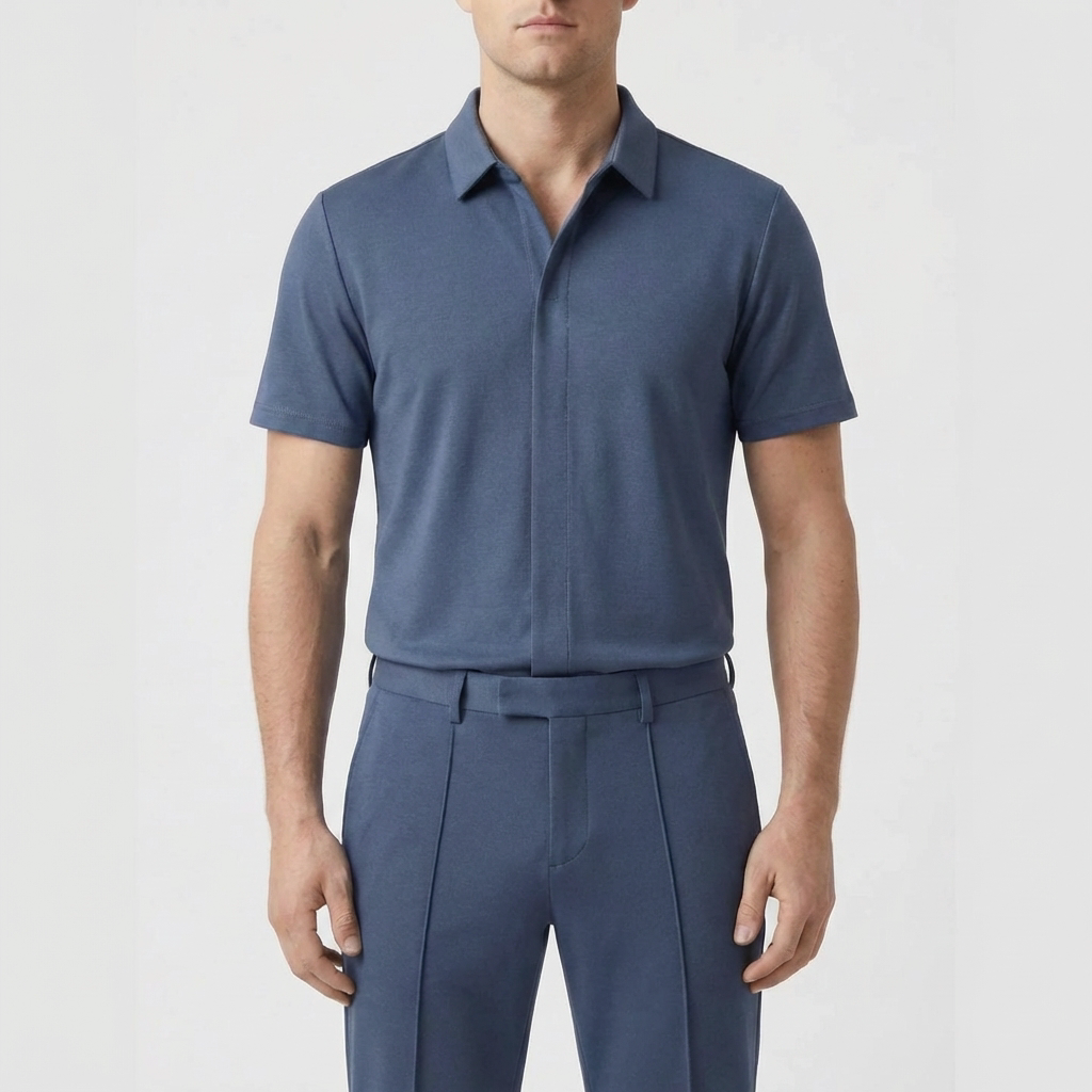Short Sleeve Polo And Trouser Set for Men