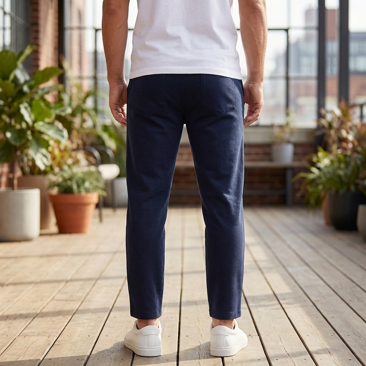 Slim Fit Drawstring Pants for Men