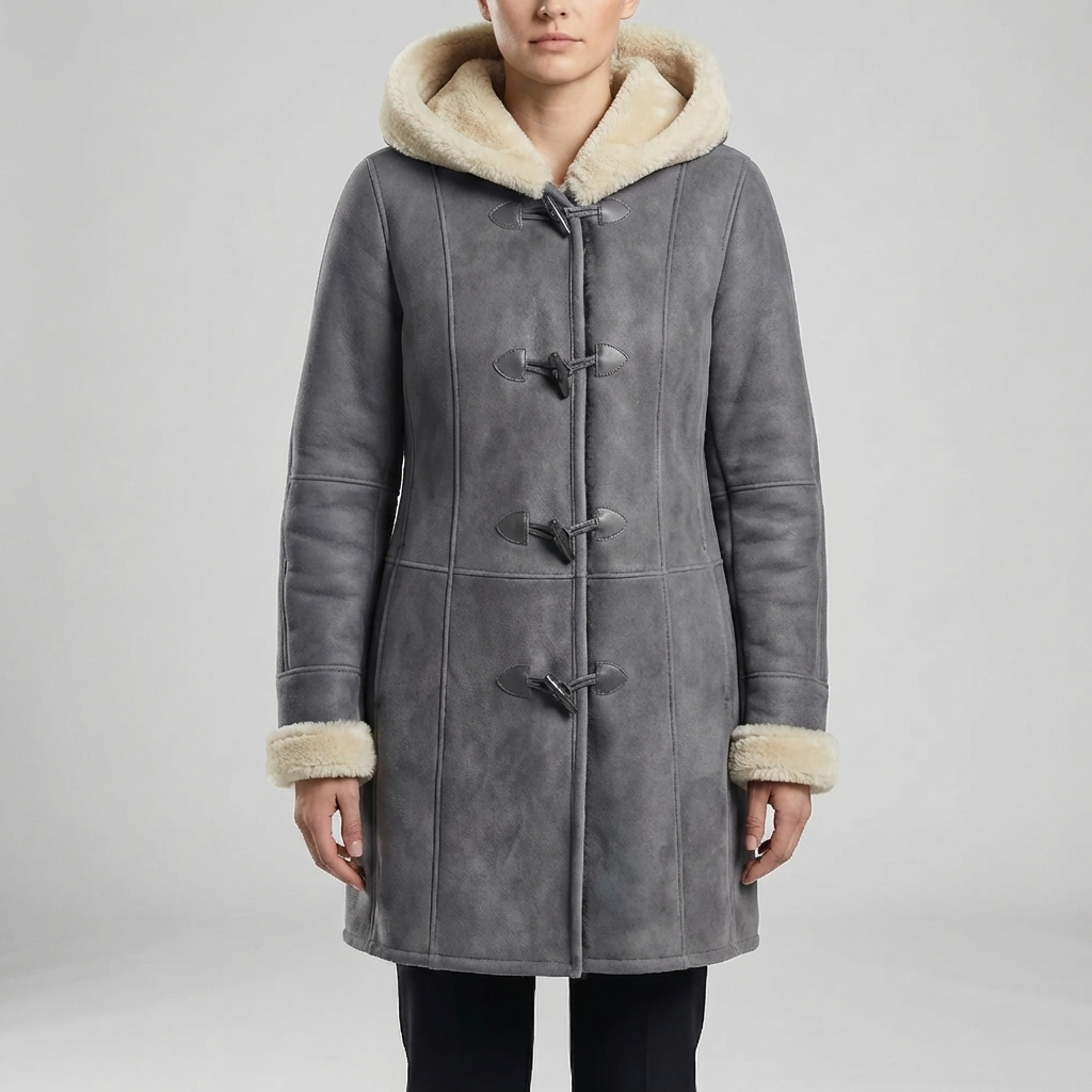 Colvara - Hooded Toggle-Closure Mid-Length Coat