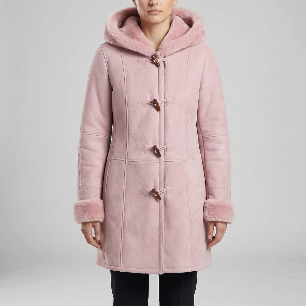 Colvara - Hooded Toggle-Closure Mid-Length Coat