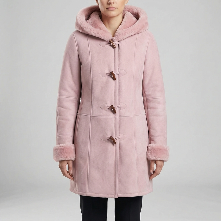 Colvara - Hooded Toggle-Closure Mid-Length Coat