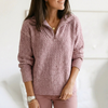 Half-Zip Stand Collar Pullover