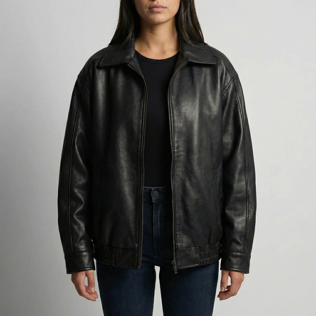 Oversized Open-Front Women's Jacket