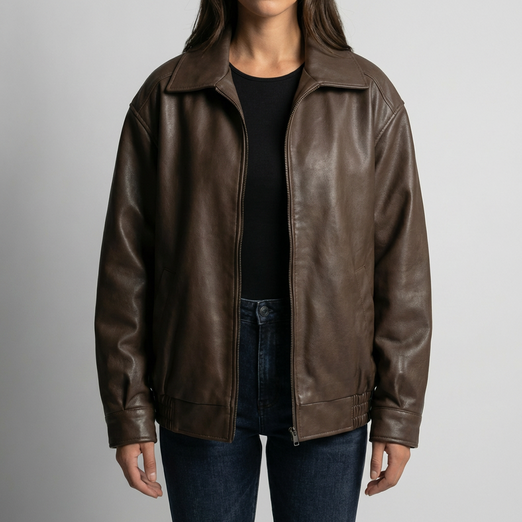 Oversized Open-Front Women's Jacket