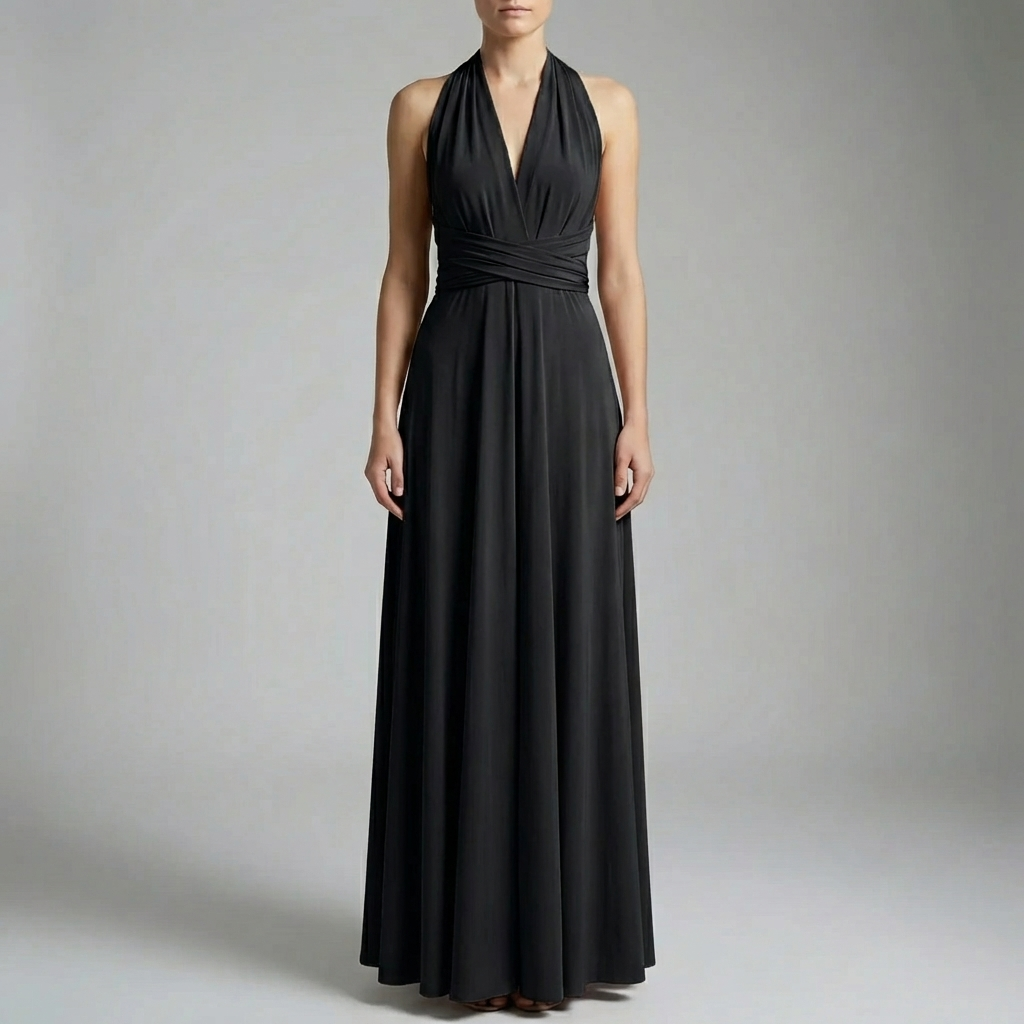 Adjustable Wrap Midi Dress For Women