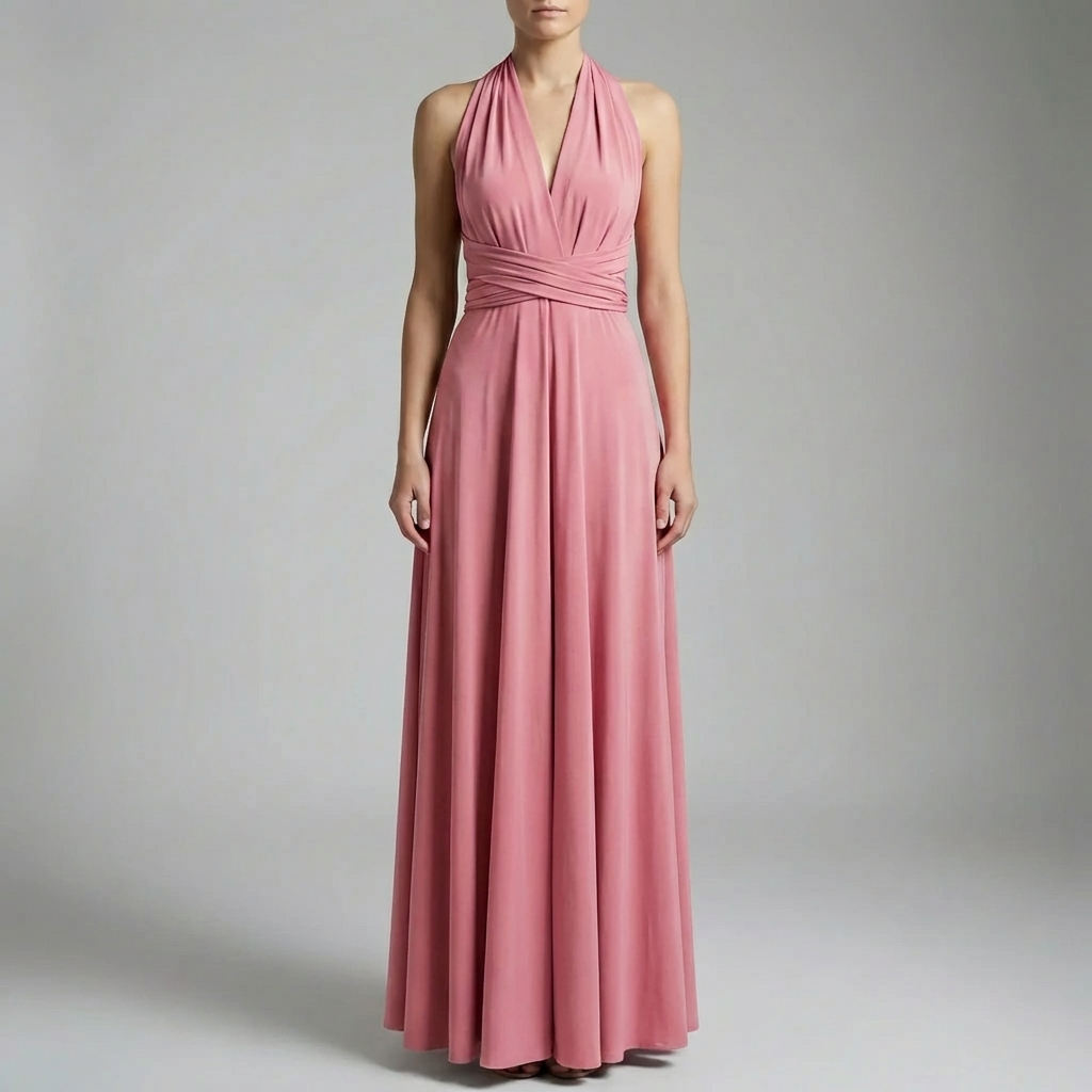 Adjustable Wrap Midi Dress For Women