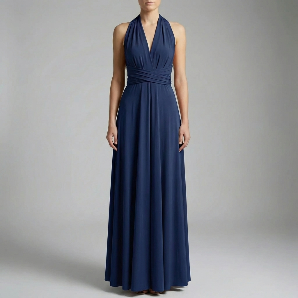 Adjustable Wrap Midi Dress For Women