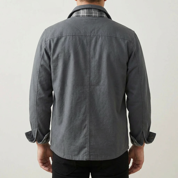 Vintage Flannel Plaid Jacket for Men