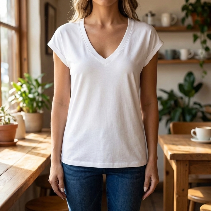 Casual V-Neck Top for Women