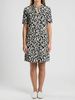 Abstract Print A-Line Mini Dress
