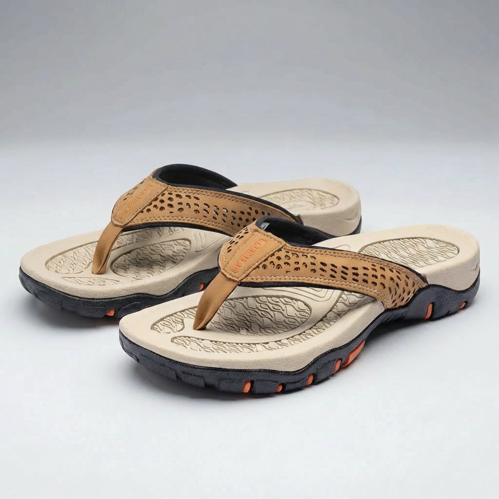 Textured Footbed Sandals for Men