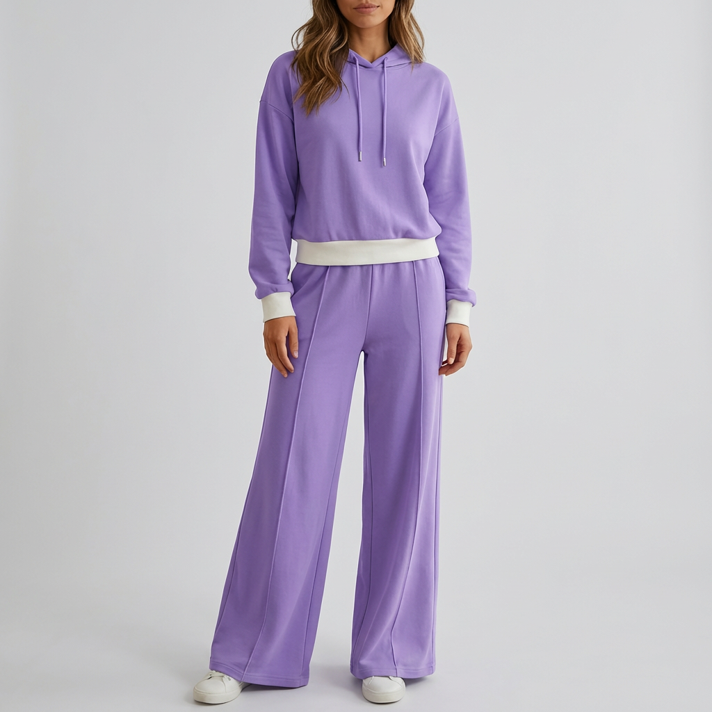 Stylish Two-Piece Jogging Lounge Set for Women