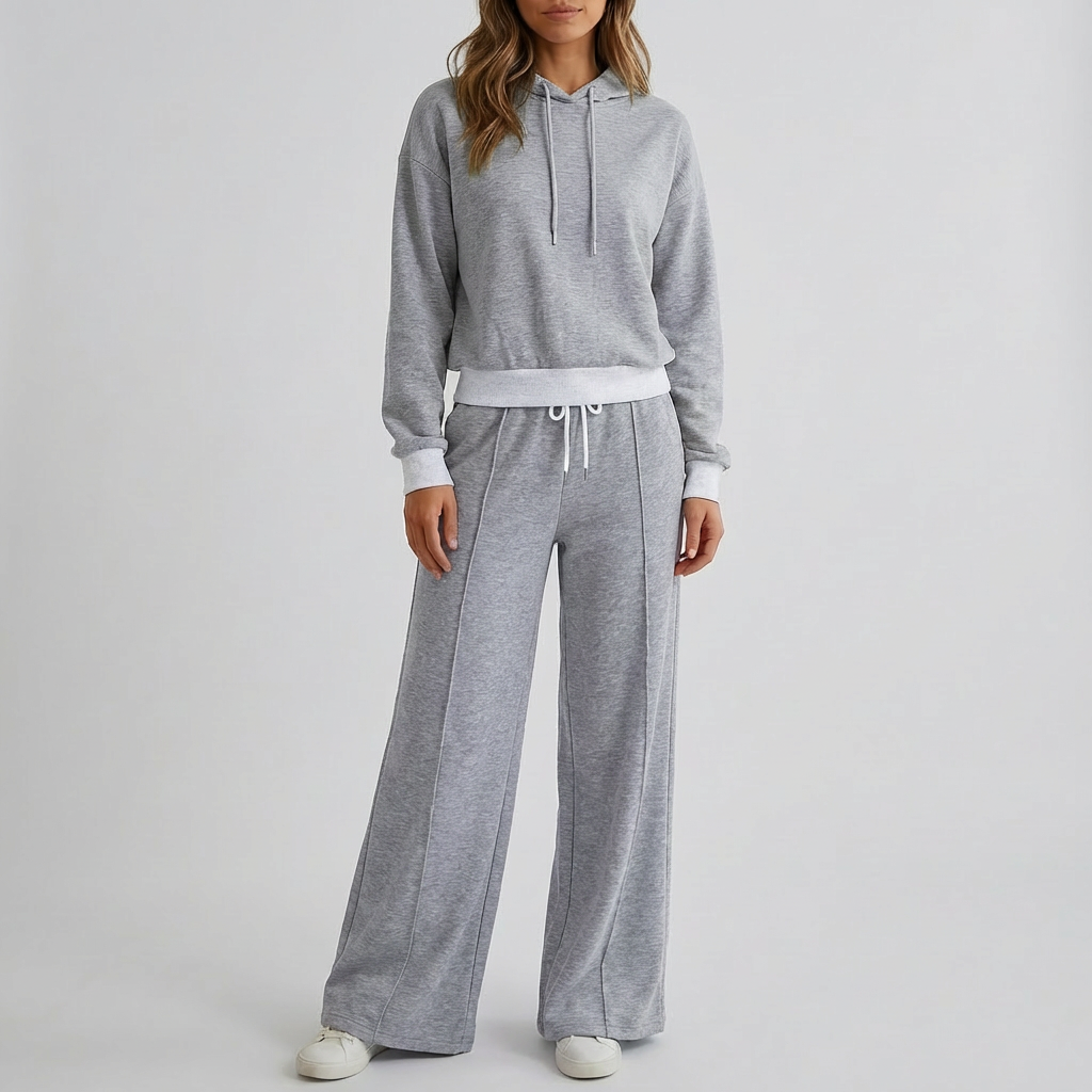 Stylish Two-Piece Jogging Lounge Set for Women