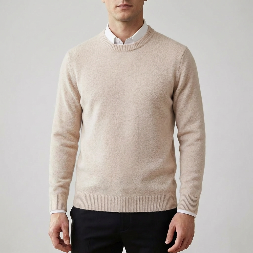 Faux fine Wool-like Sweater for Men