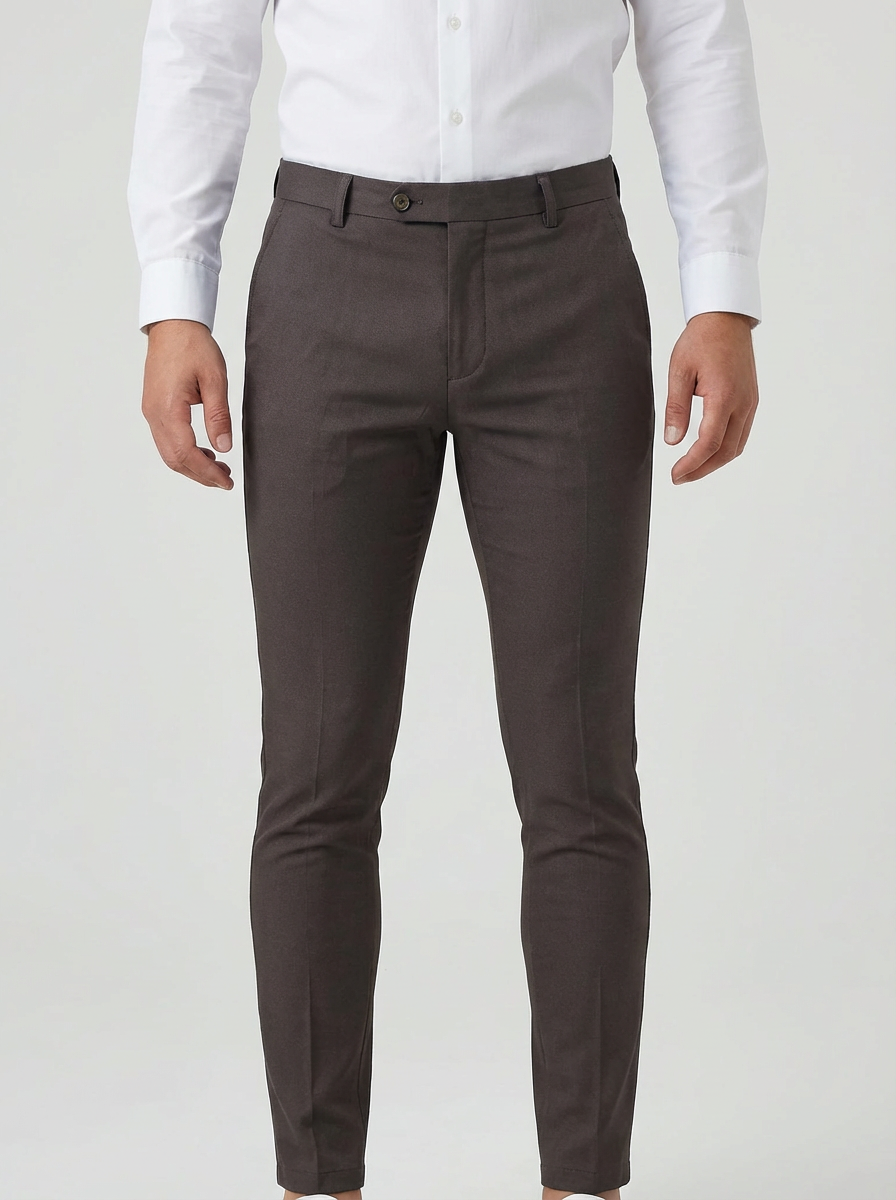 Slim Tapered Stretch Chino Pants For Men