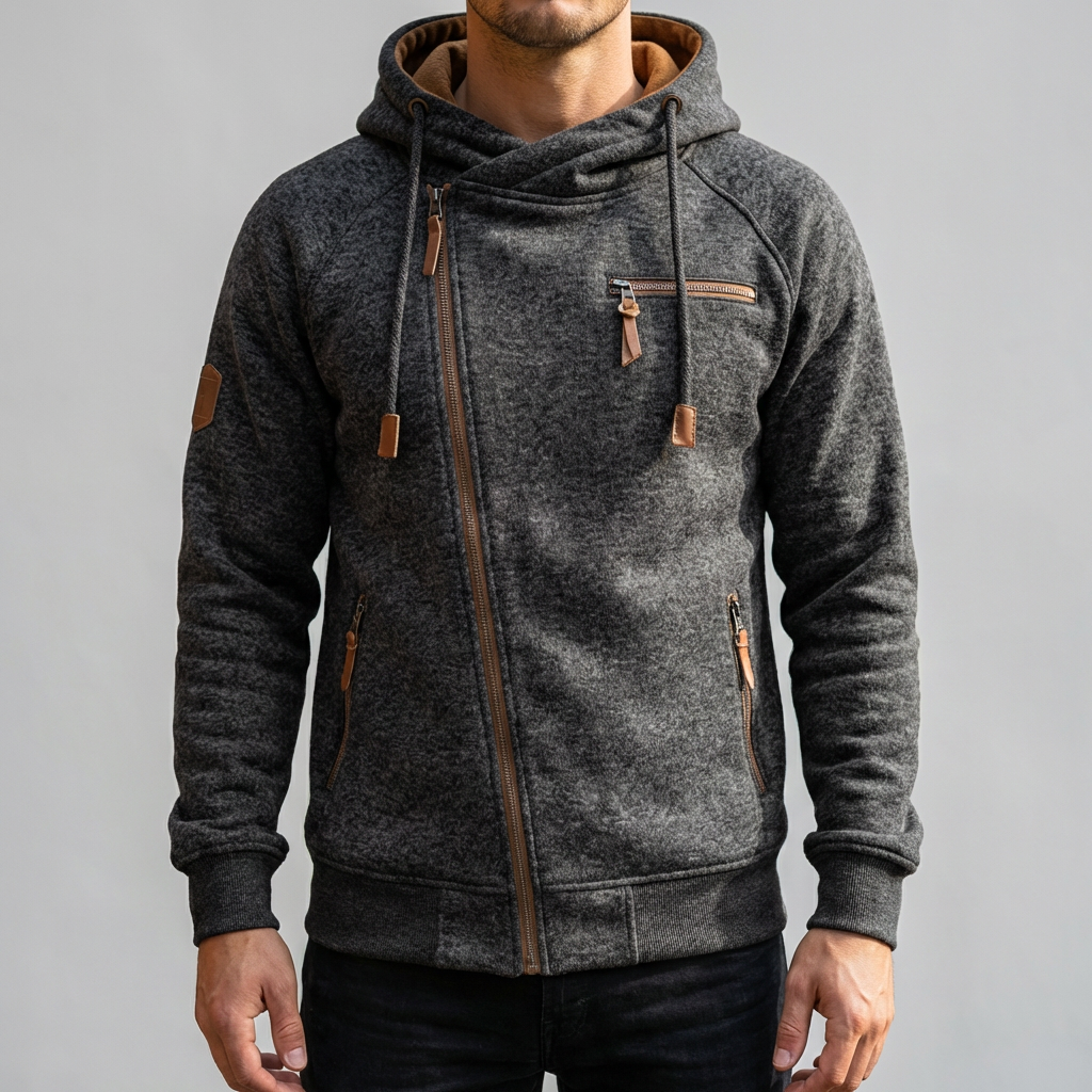 Casual Fleece Hoodie Jacket for Men