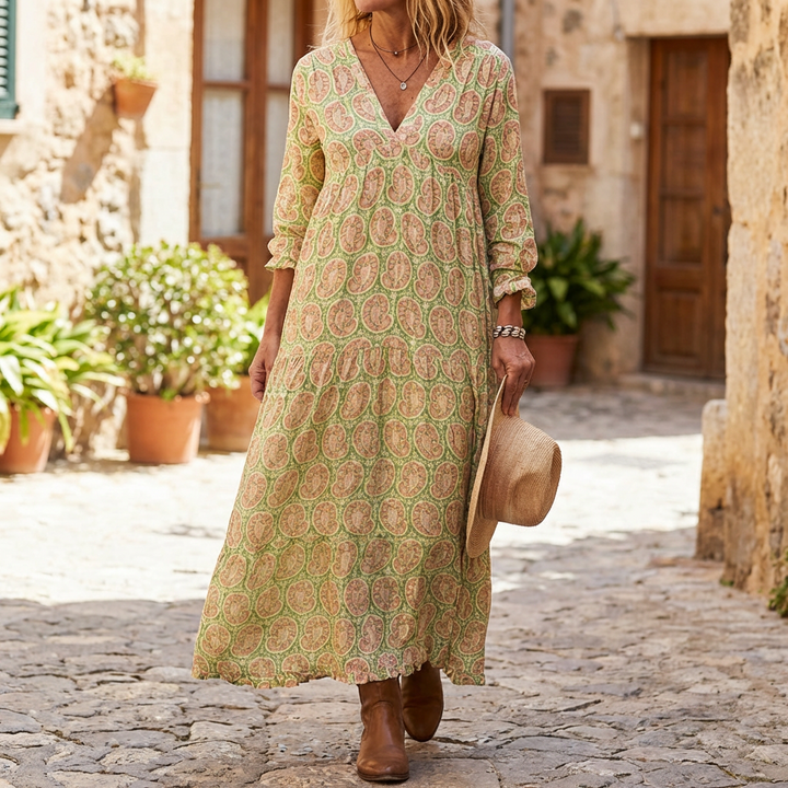 Bohowaves Geometric Maxi Dress