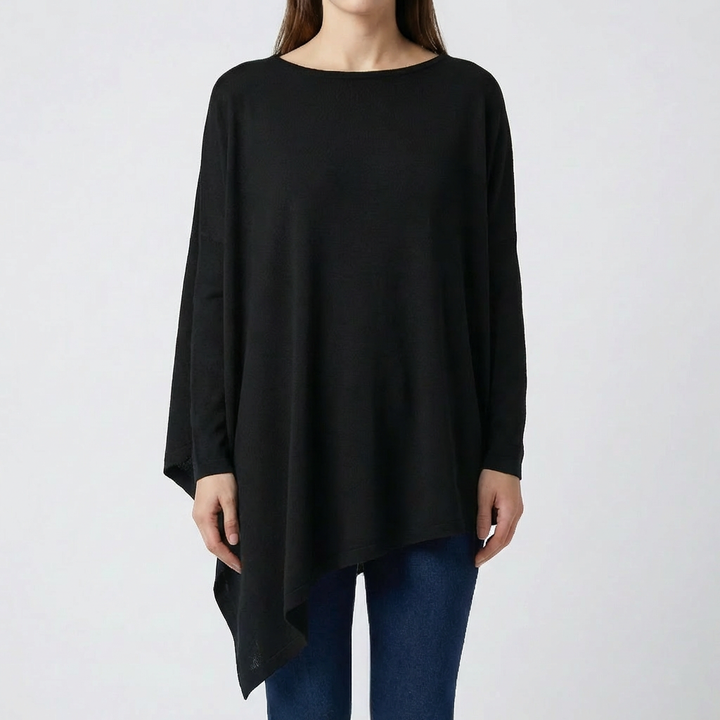 Long Sleeve Asymmetric Hem Shirt for Women