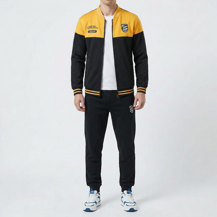 Baseball-Inspired Two-Piece Tracksuit for Men