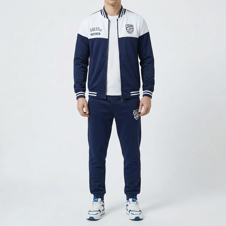 Baseball-Inspired Two-Piece Tracksuit for Men