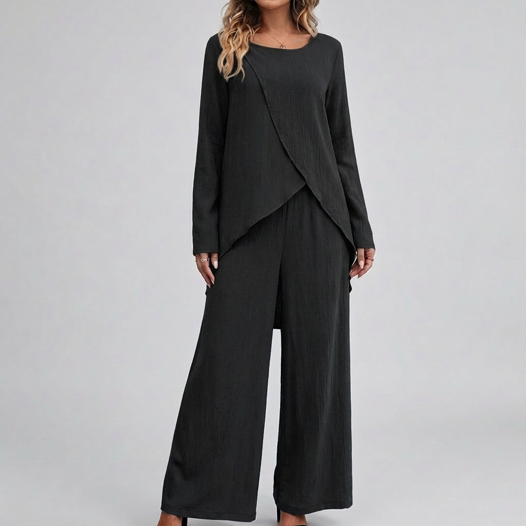 Elegant Two-Piece Pantsuit Set for Women