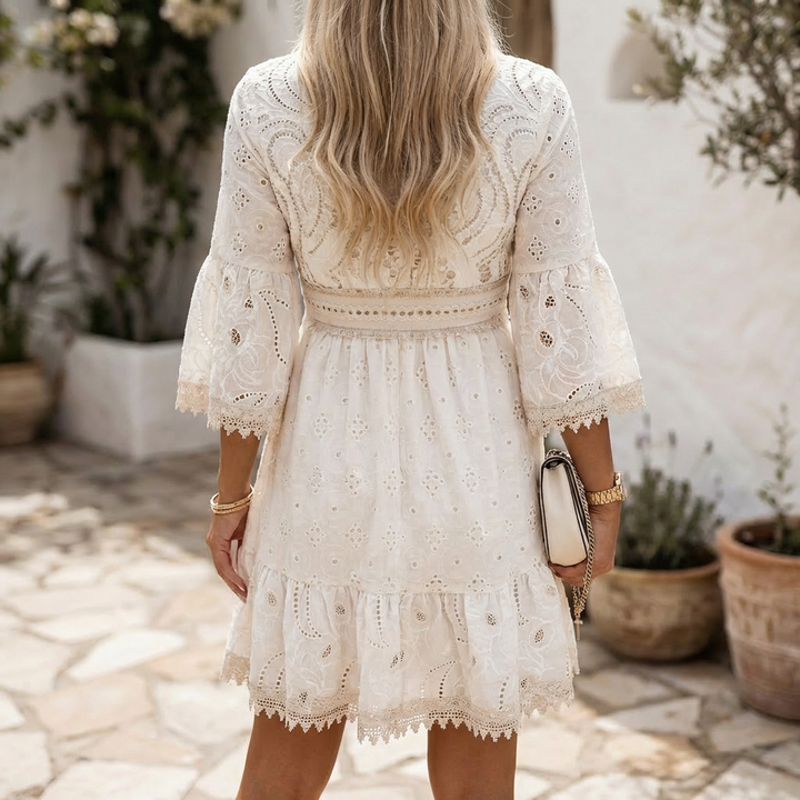 Women's Boho Summer Dress with Embroidery