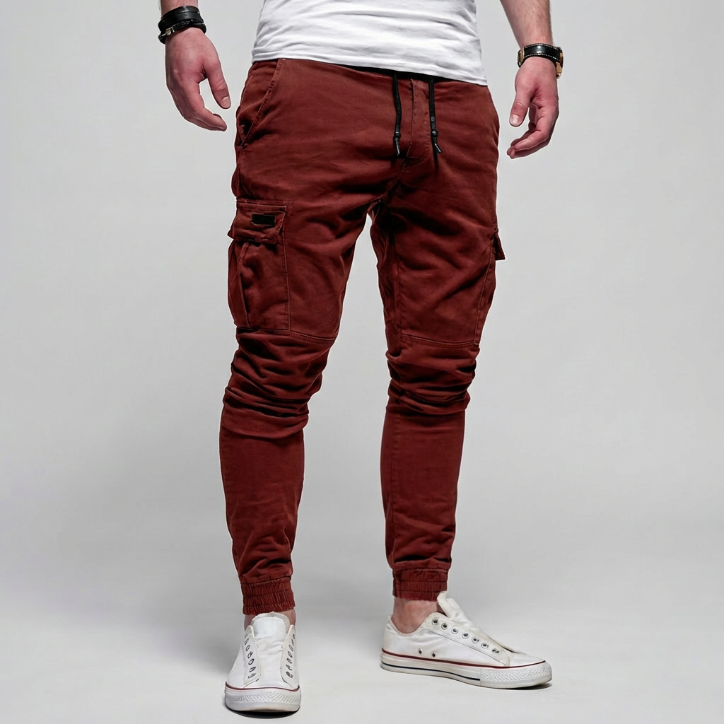 Cargo Pants with Flap Pockets for Men