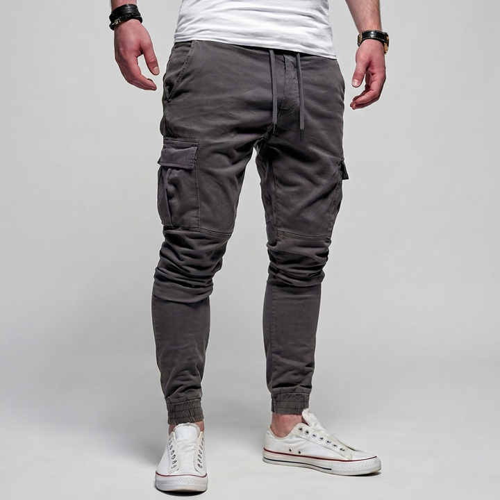 Cargo Pants with Flap Pockets for Men