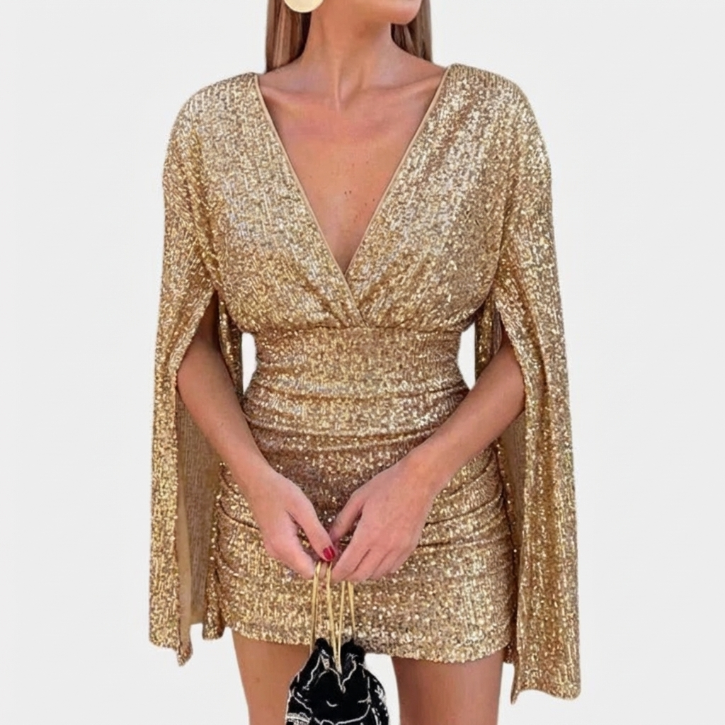 Glamour Dress with Shimmering Details