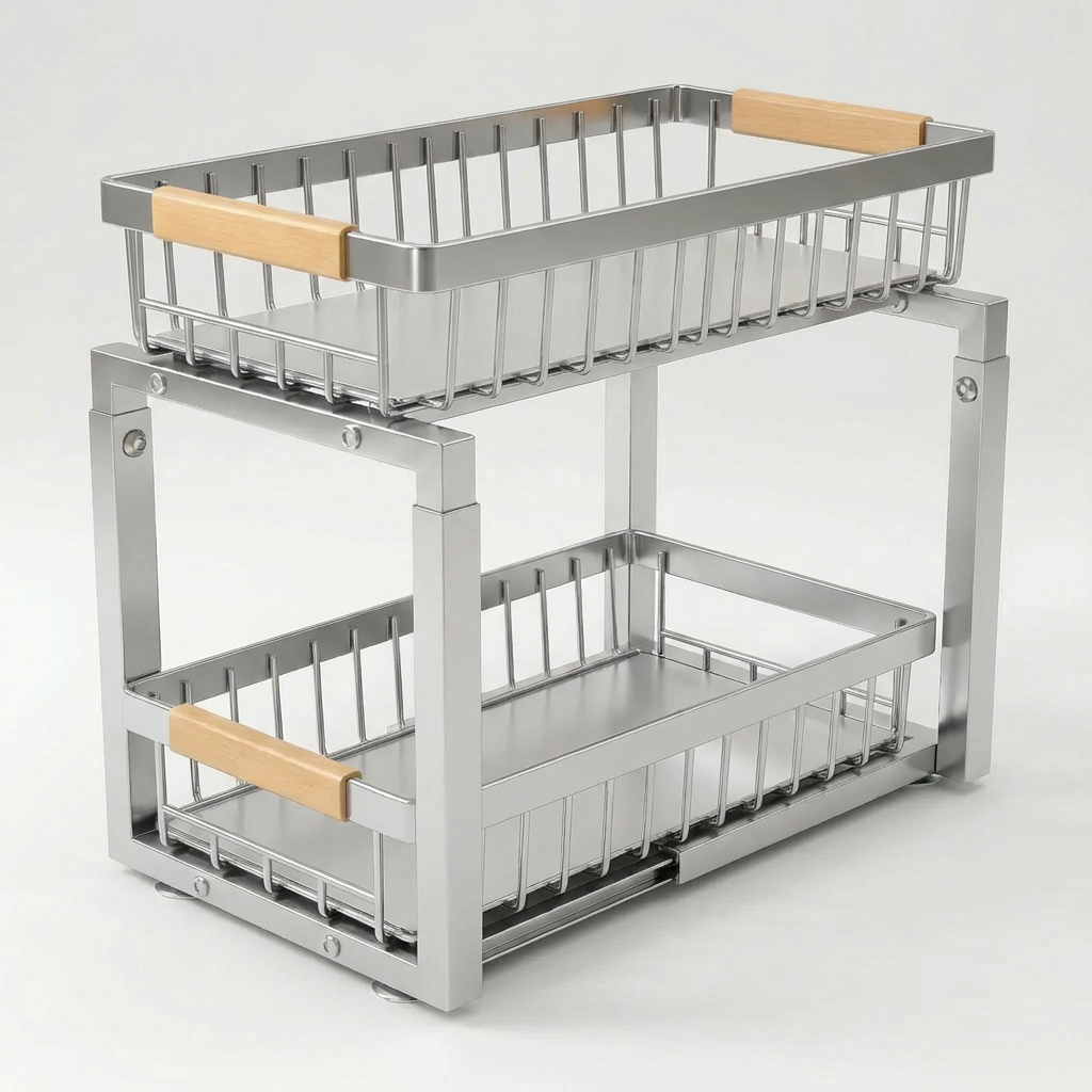 2-Tier Pull-Out Under-Sink Organizer