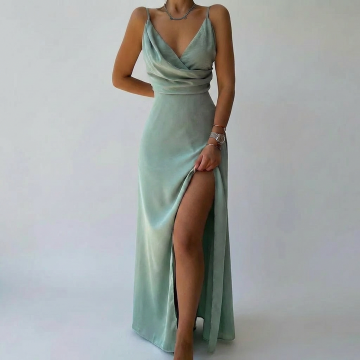 Summer Maxi Dress with Tropical Print for Women
