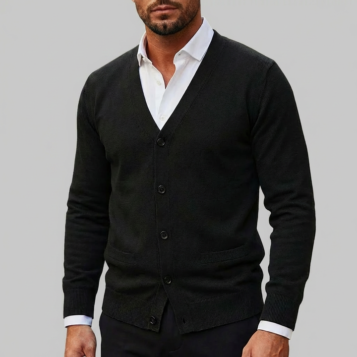 Knitted Cardigan Sweater for Men