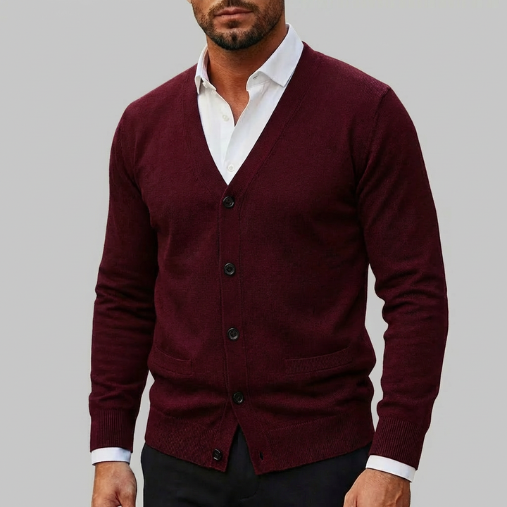 Knitted Cardigan Sweater for Men