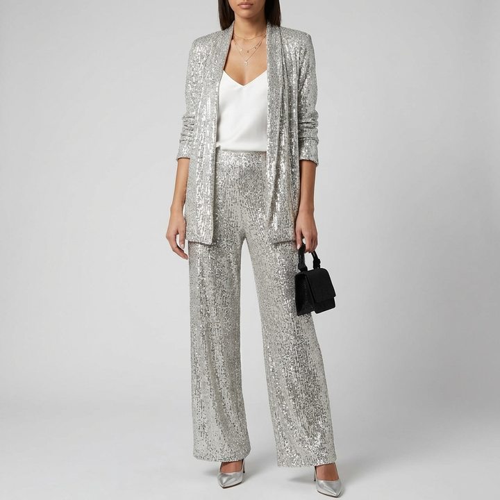 Two-Piece Sequin Set for Women