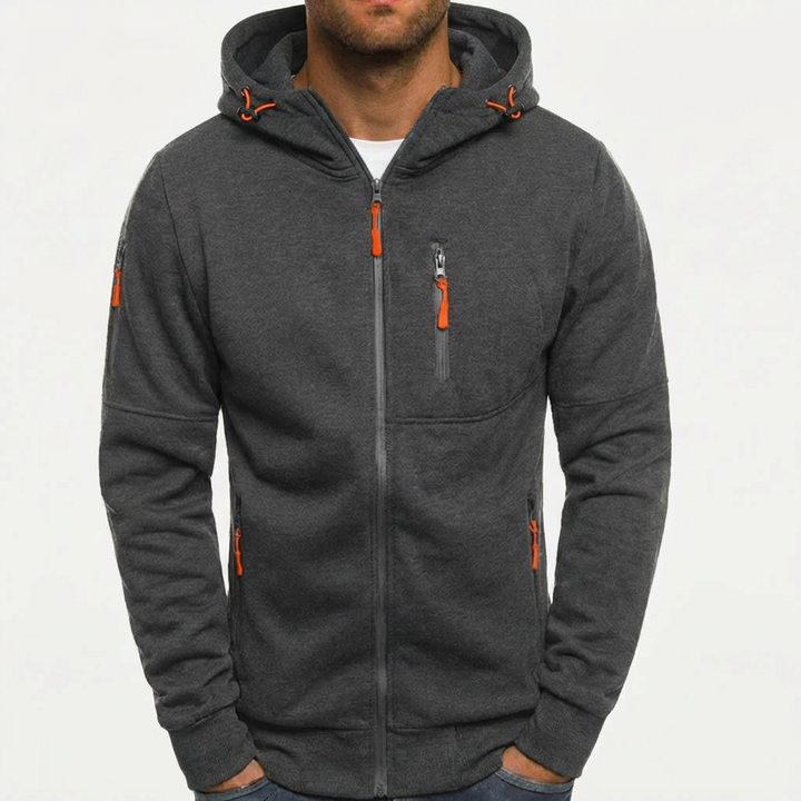 Full-Zip Hooded Sweatshirt Jacket For Men