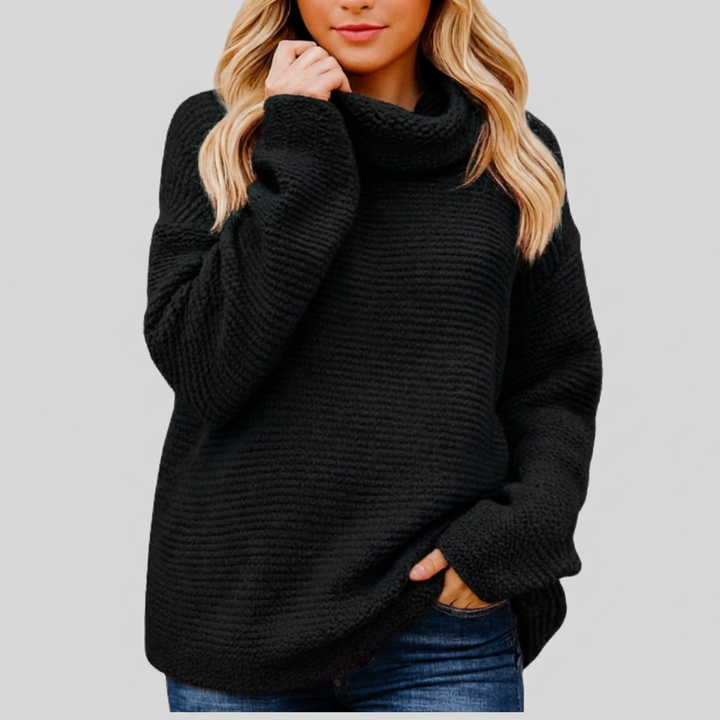 Luxe Knitted Turtleneck Sweater for Women
