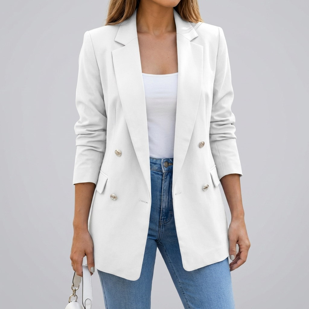 Tailored Double-Breasted Blazer for Women